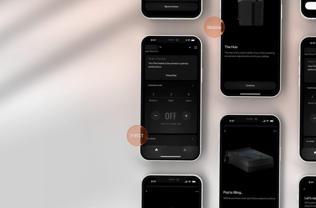 mockups on mobiles