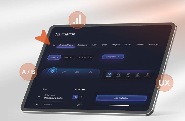 showing performance on tablet